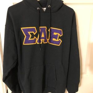 SAE fraternity block letter sweatshirt